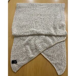 Beige Tan Wide Scarf Women's One Size Fuzzy Soft Warm Polyester